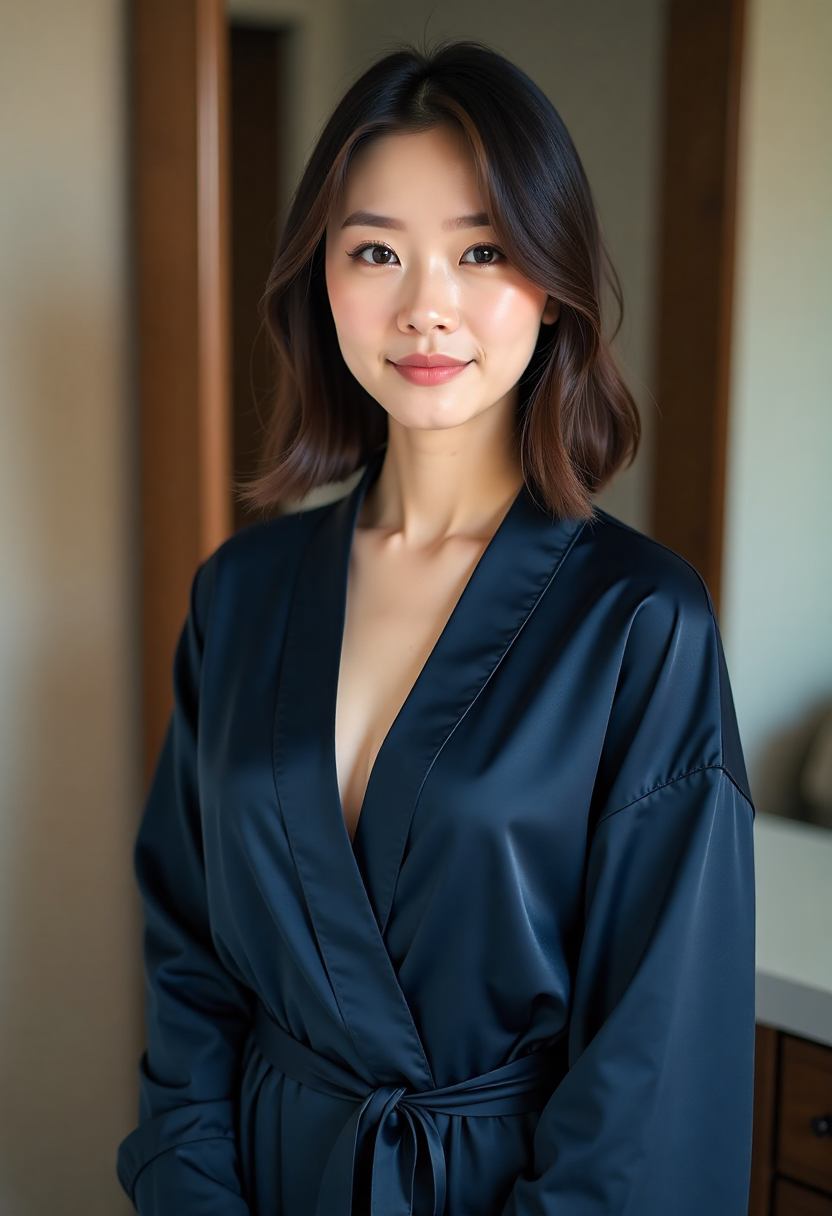 奈良公园清晨侧脸